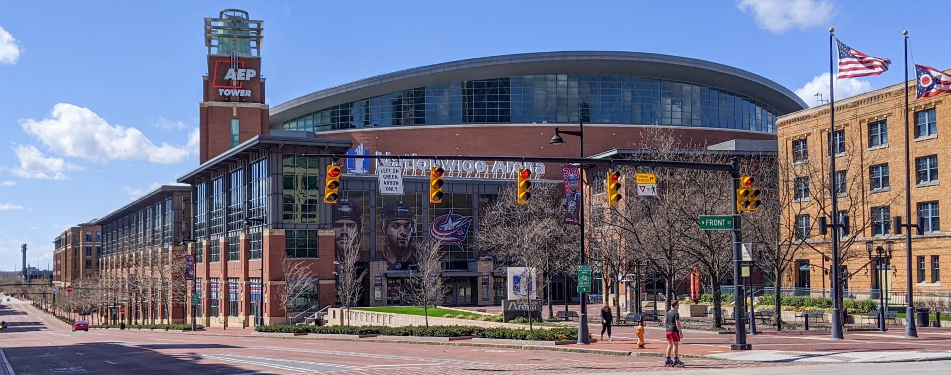 Exterior of Nationwide Arena in Columbus