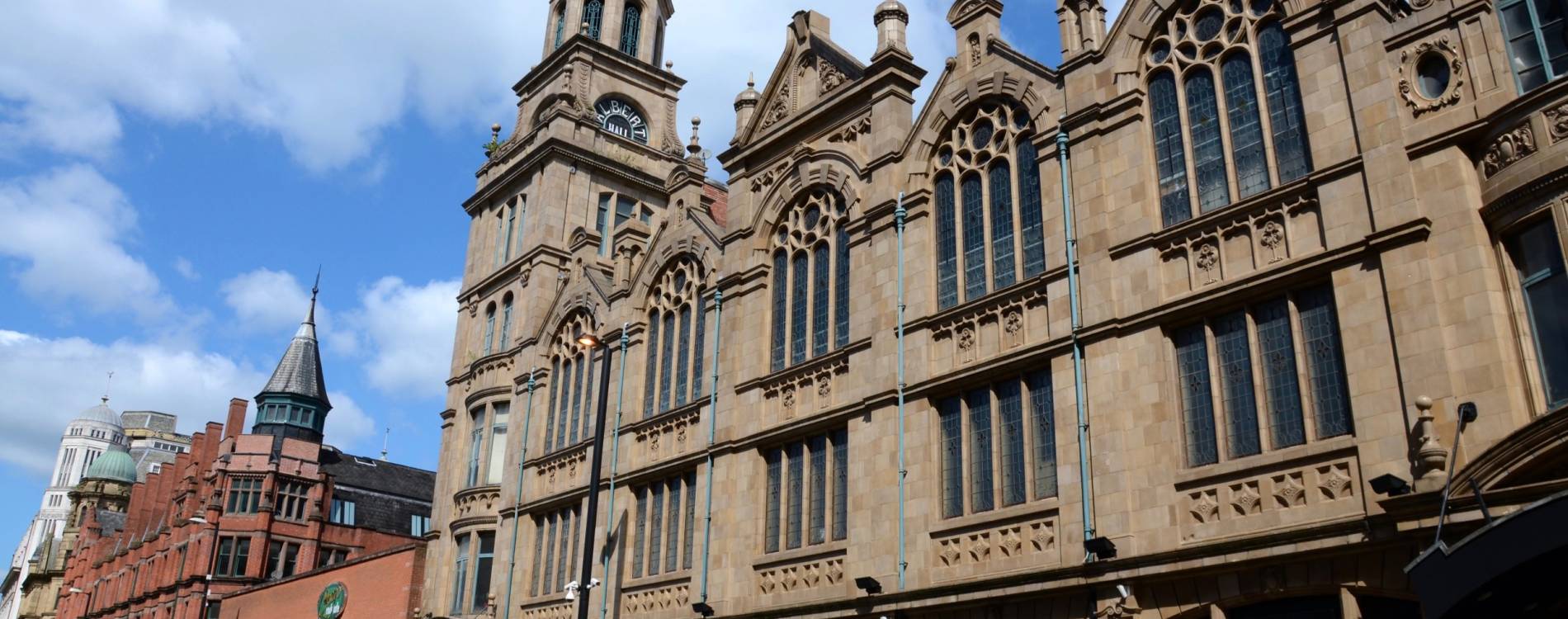 Exterior view of Manchester's Albert Hall