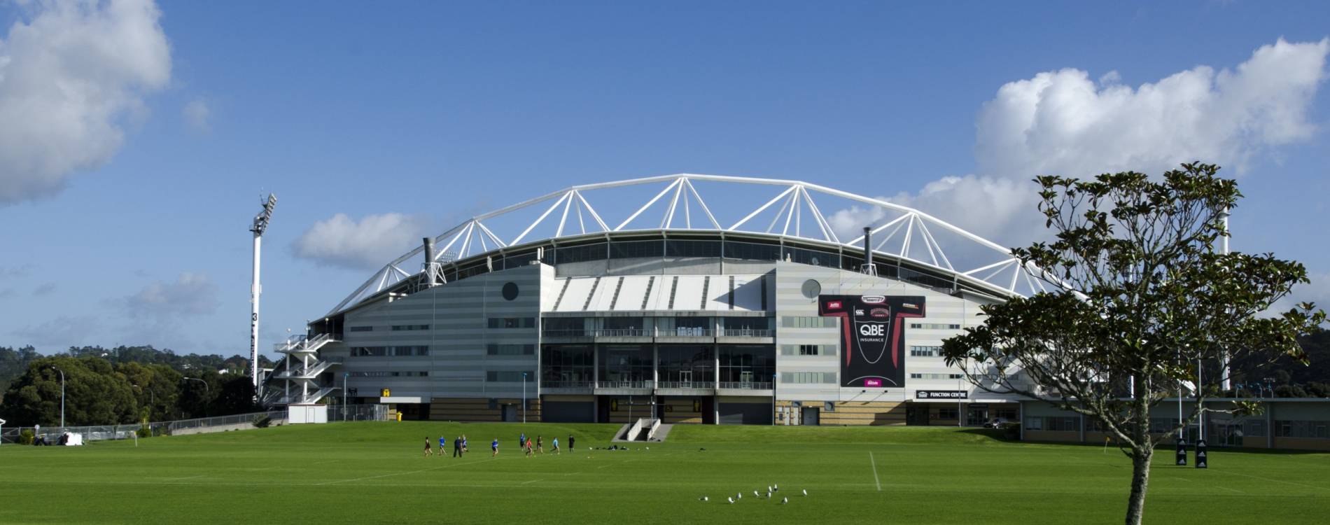 Exterior view of North Harbour Stadium