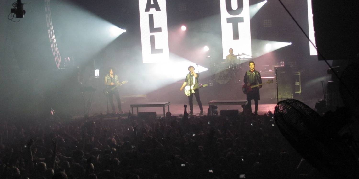 Fall Out Boy performing at Franklin Music Hall