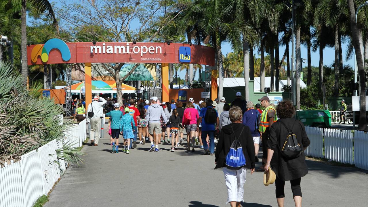 Fans at the Miami Open