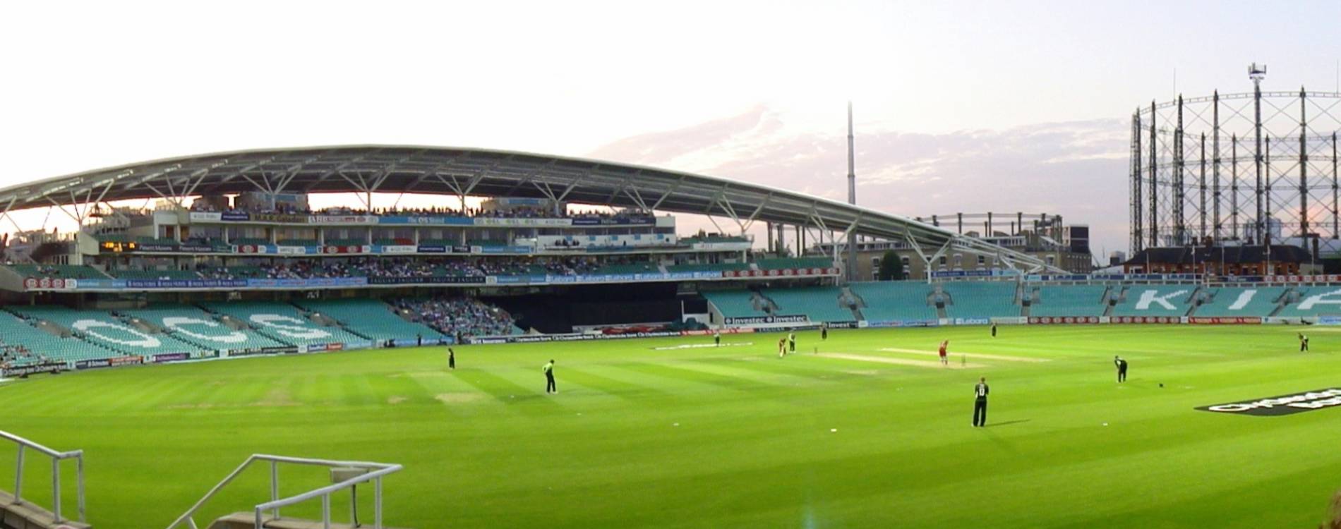 Fans enjoy the view at The Oval