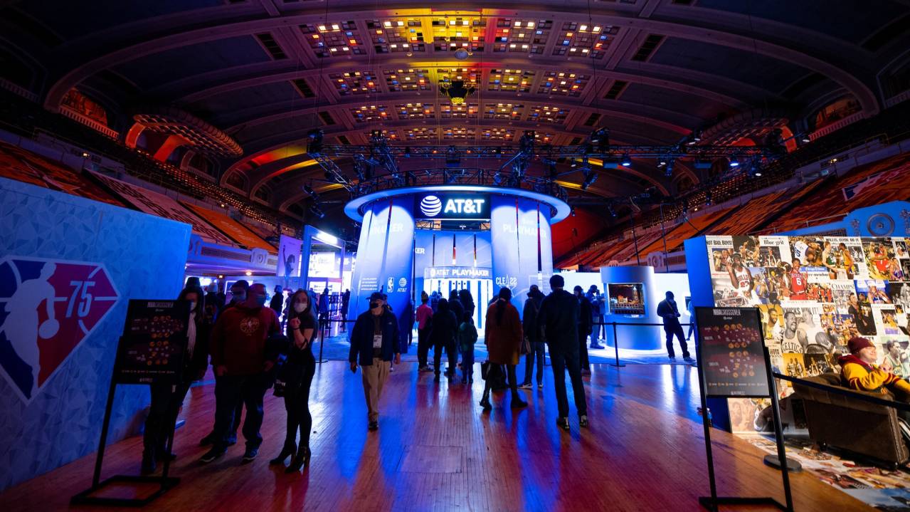 Fans explore the NBA Crossover convention