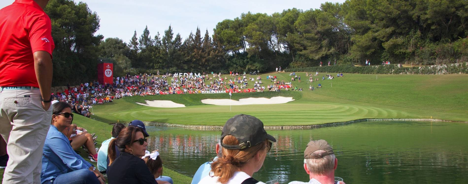 Fans gather at the Andalucia Masters