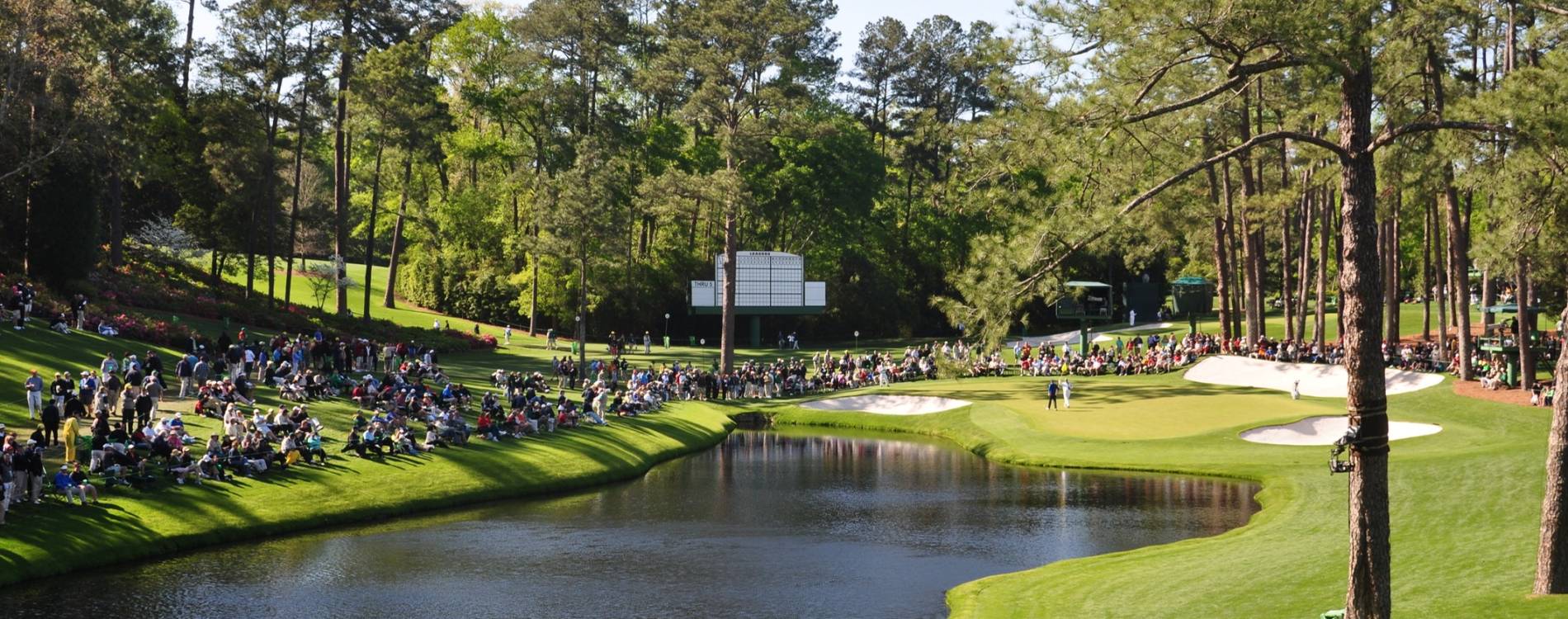 Fans gather at The Masters