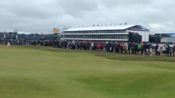 Fans gather at The Open