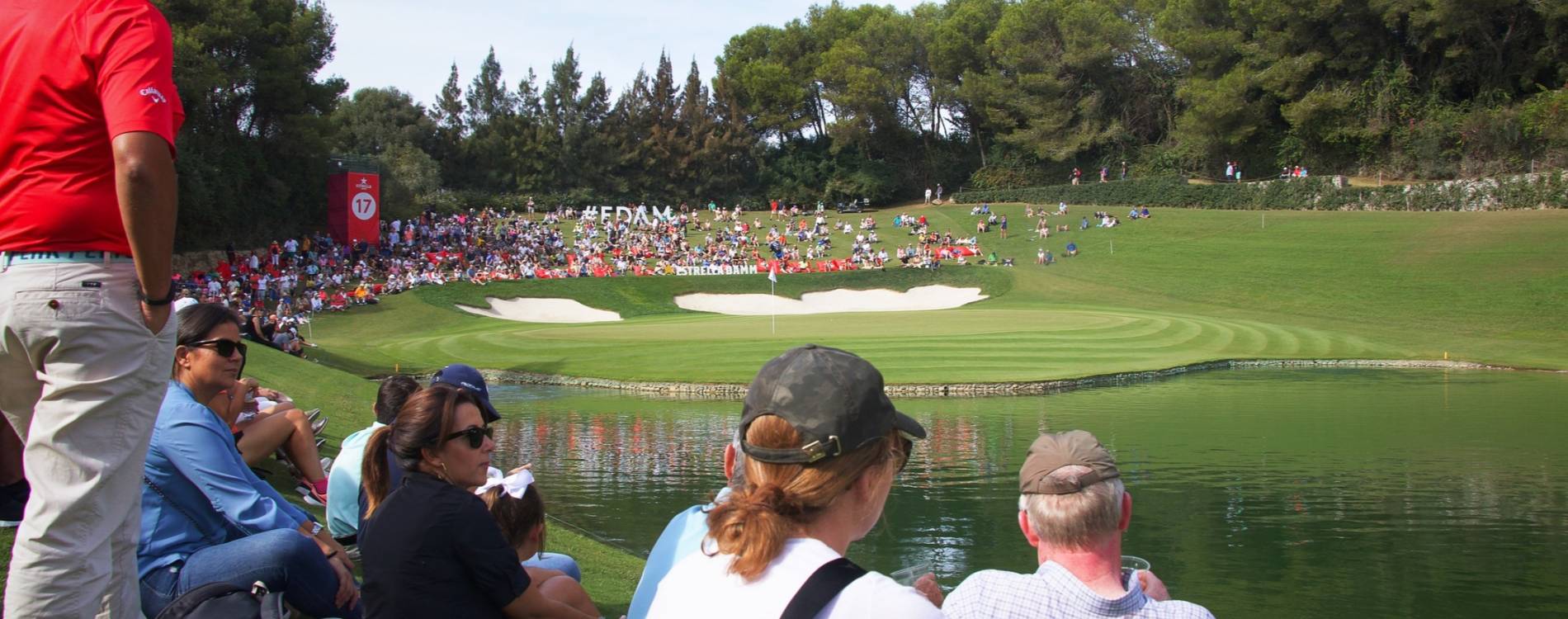 Fans watch on at the Andalucia Masters