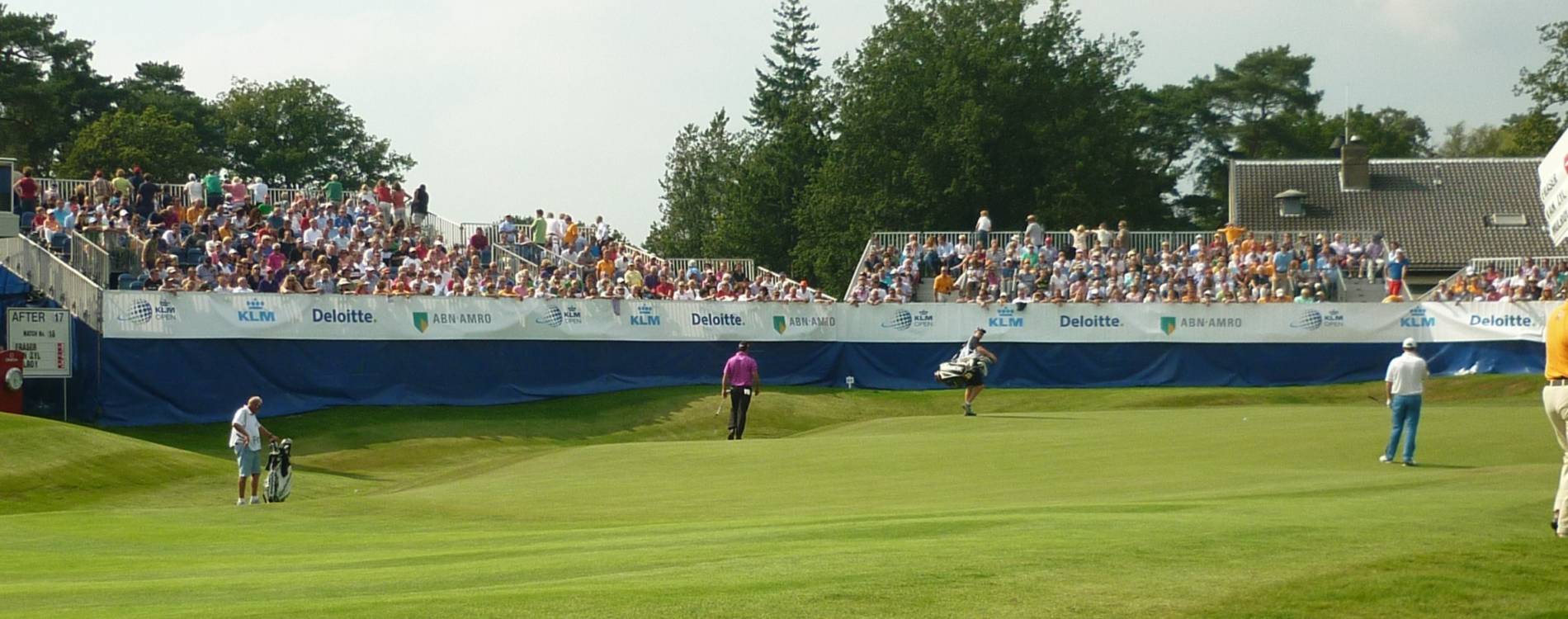 Fans watch on at the KLM Open