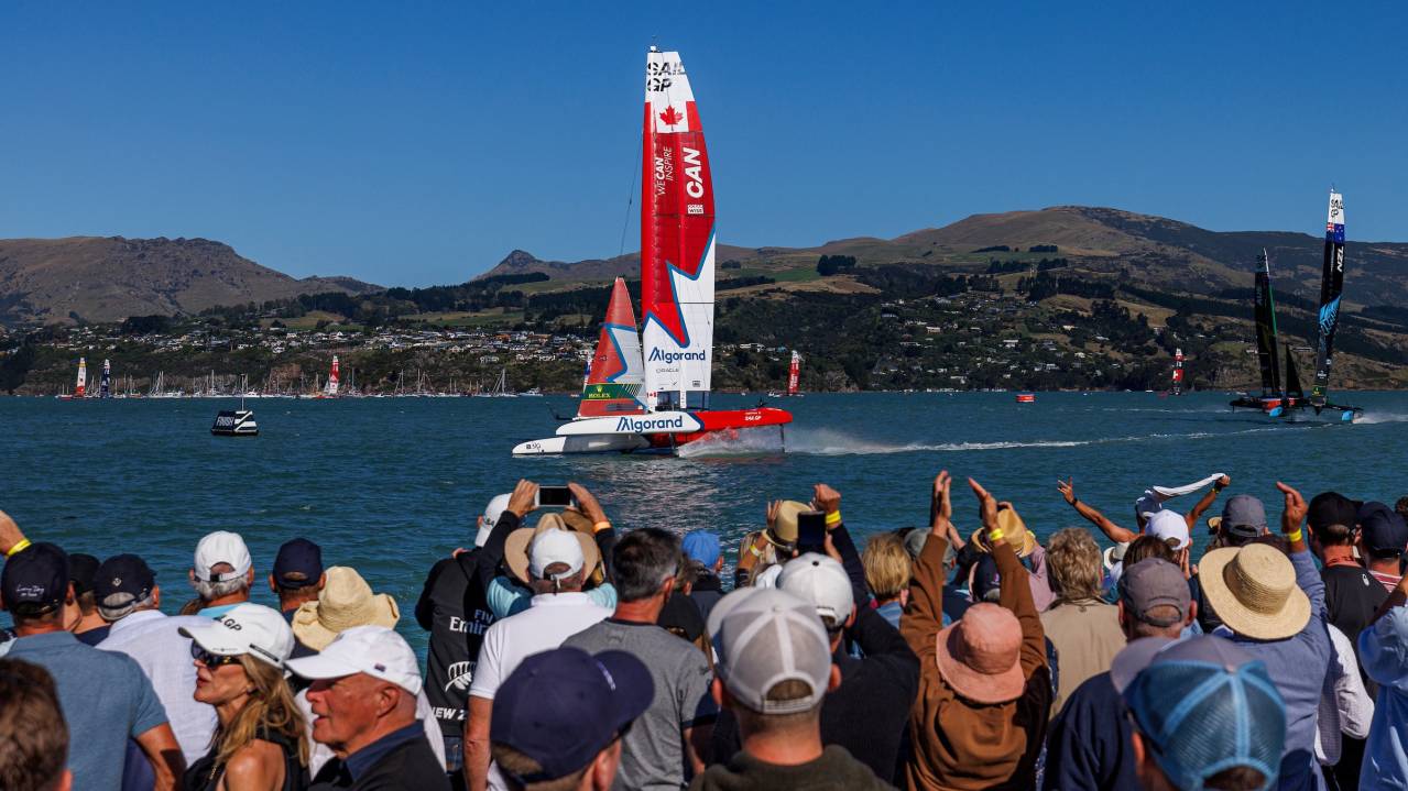 Waterfront Grandstand Dubai Sail Grand Prix 910 Dec 2023 Mina