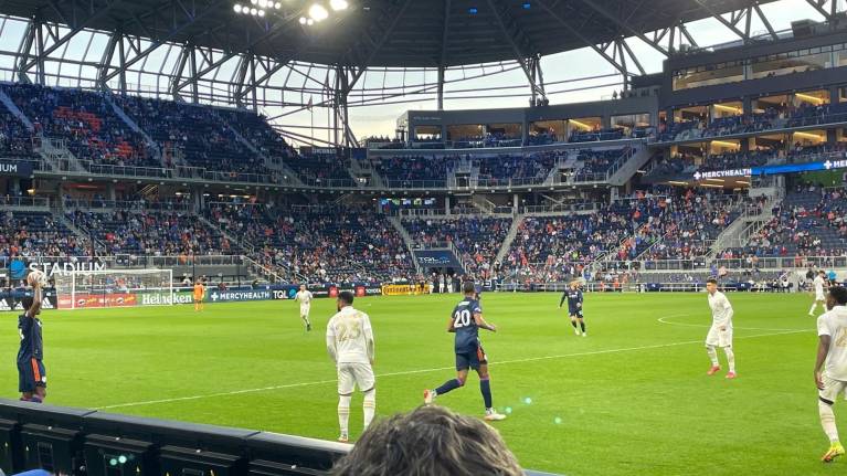 FC Cincinnati playing at TQL Stadium
