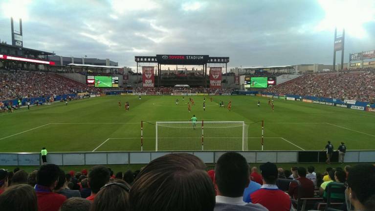 FC Dallas take on New England Revolution at Toyota Stadium