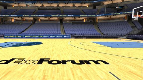 FedExForum Floor View