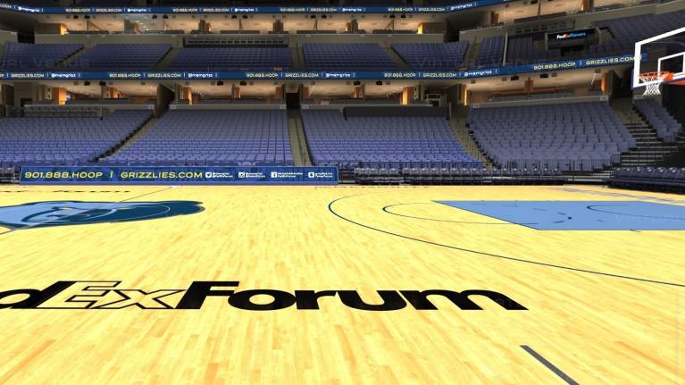 FedExForum Floor View