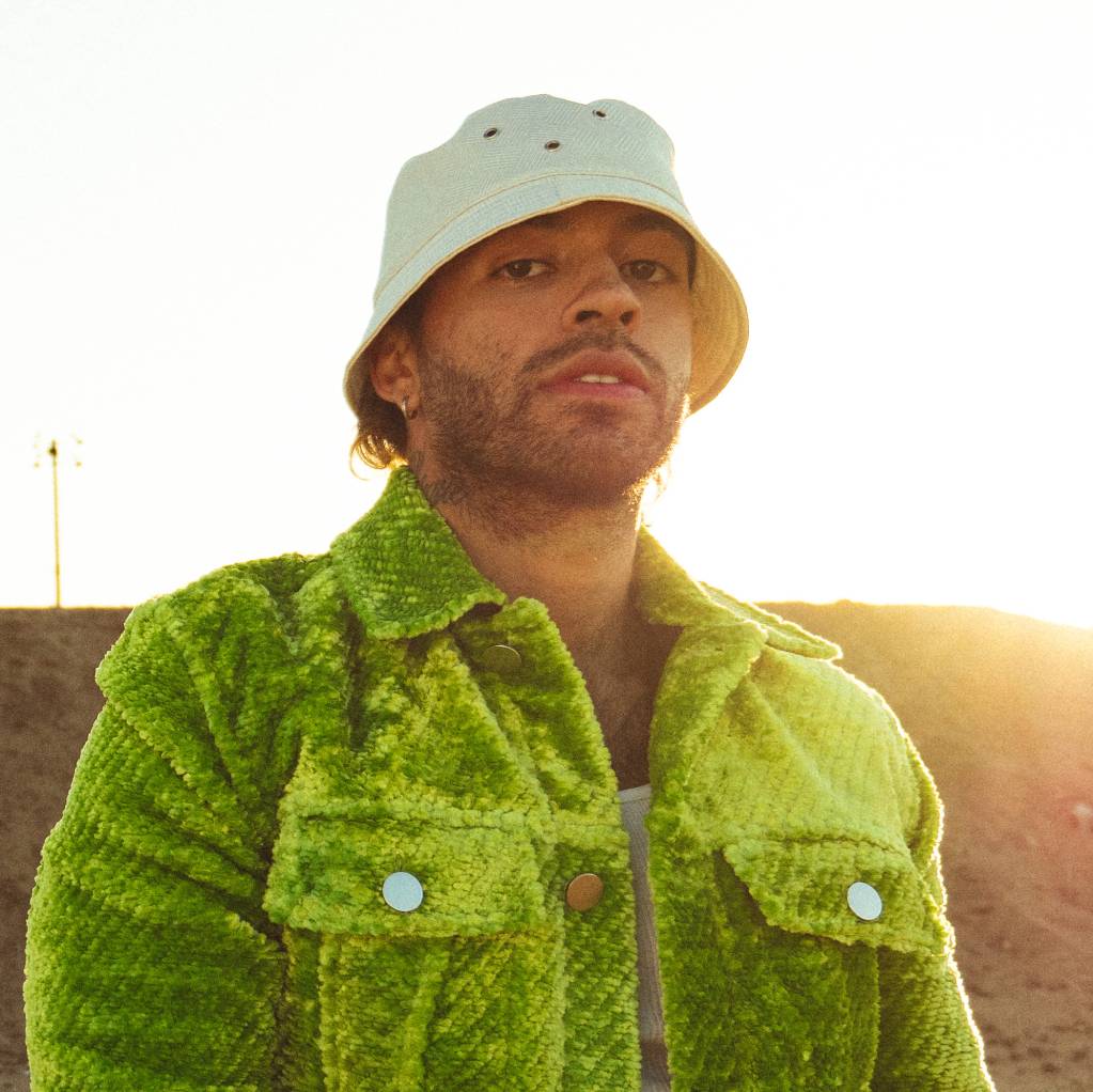 Feid for the music video for his single "Castigo"