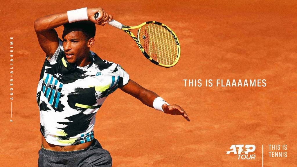 Felix Auger Aliassime in the new ATP campaign