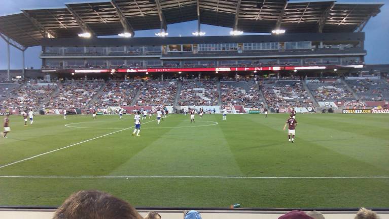 Field Seats are as close to the pitch as can be