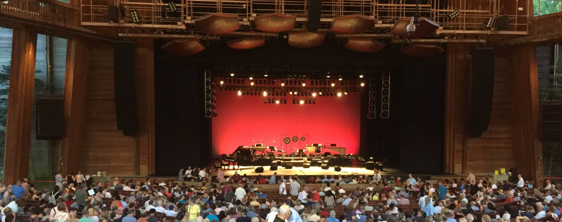 Filene Center just before a performance by the Silk Road Ensemble