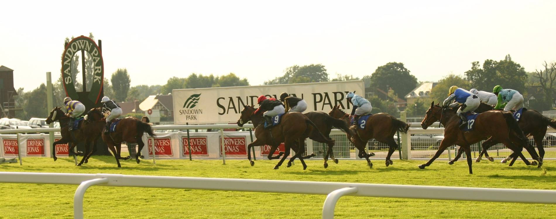 Finish line at Sandown Park