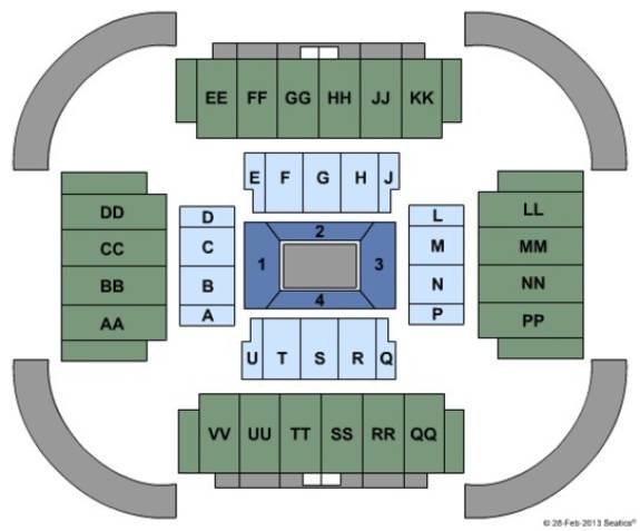 First National Bank Arena Map