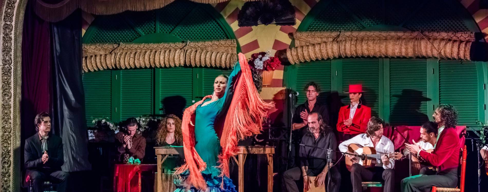 Flamenco performance in Palacio Andaluz, Sevilla, Spain