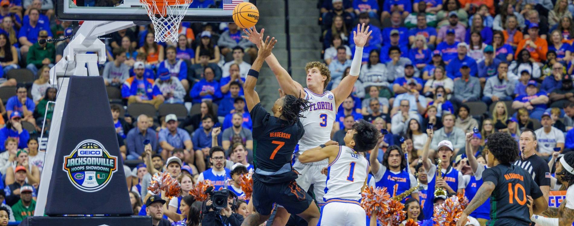 Florida Gators play Miami Hurricanes at VyStar Veterans Memorial Arena