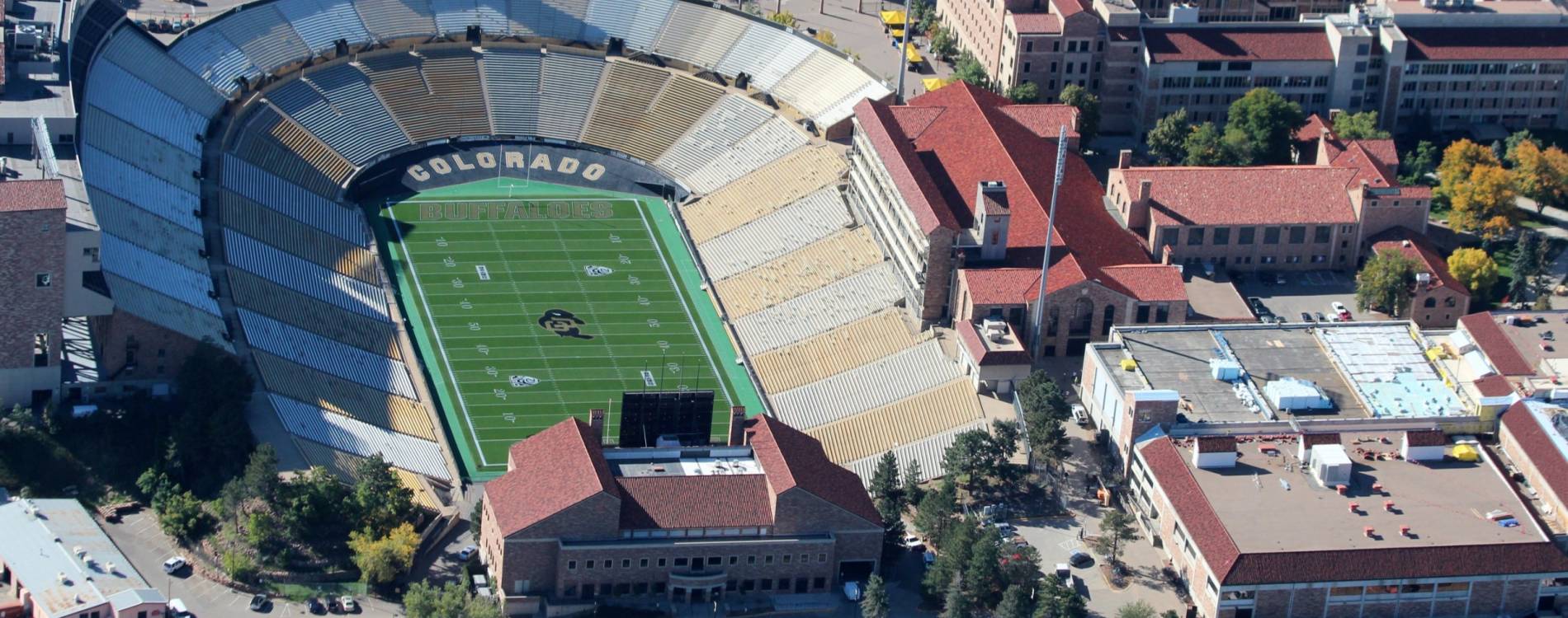Folsom Field is home to the Colorado Buffaloes football team