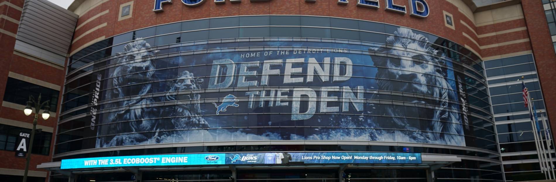 Ford Field is located in Detroit, Michigan