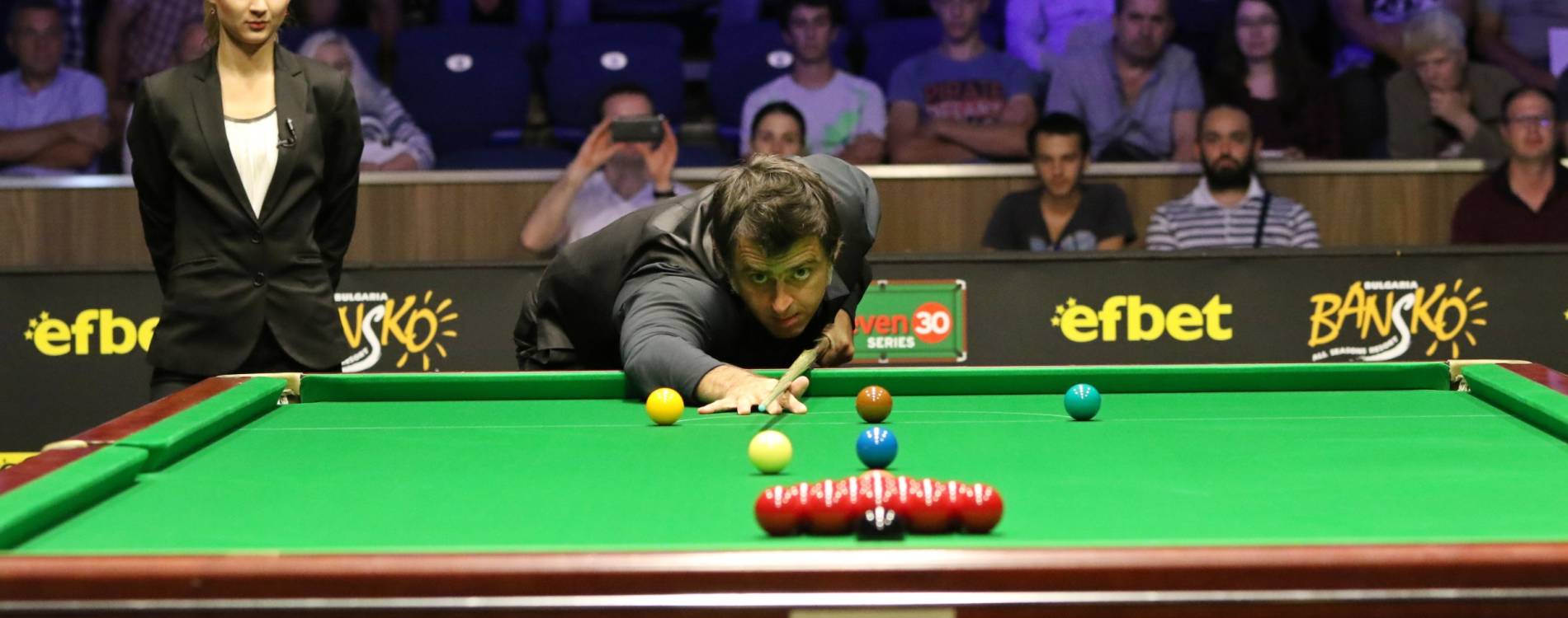 Former World Grand Prix winner Ronnie O'Sullivan plays a shot