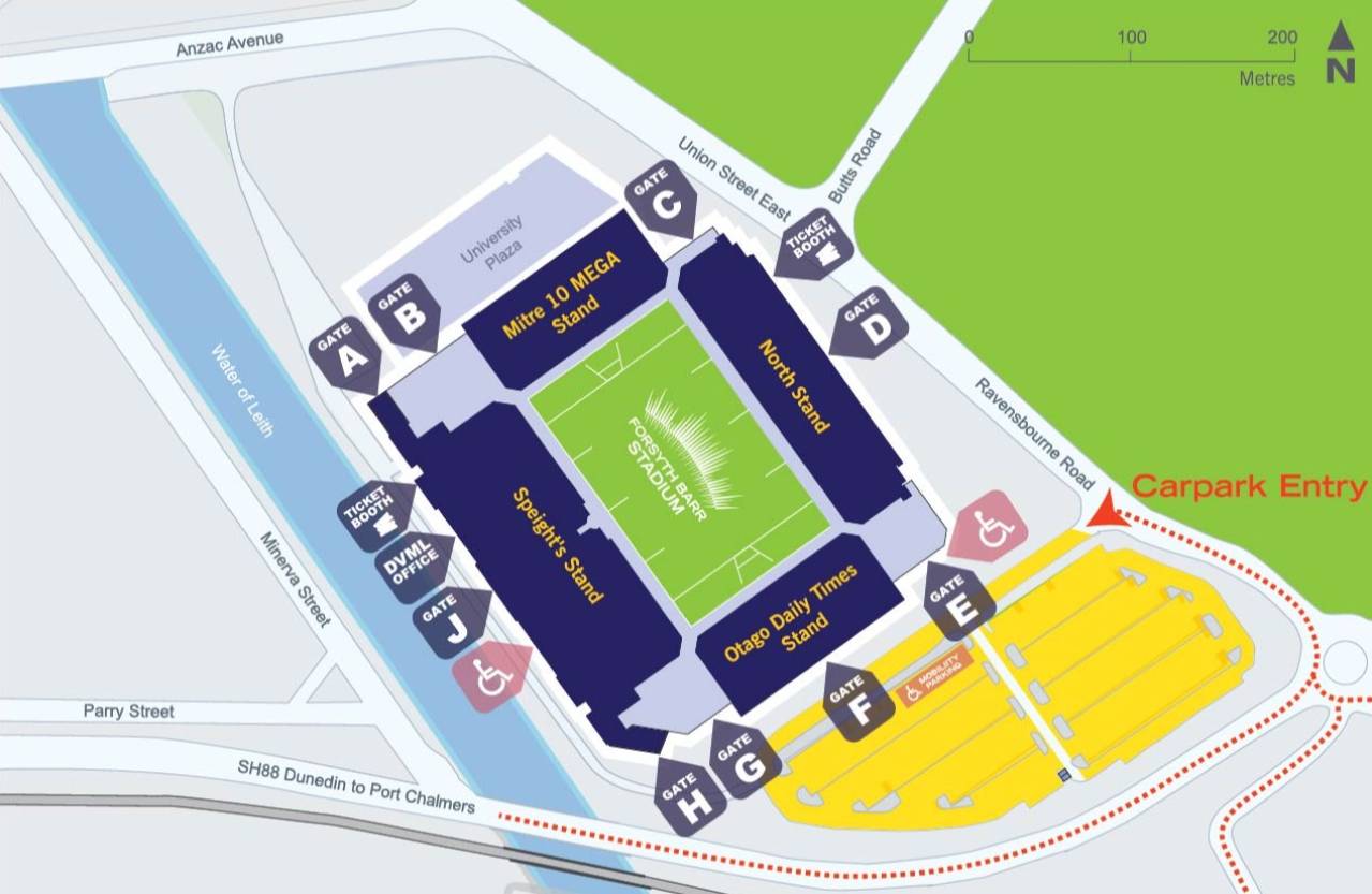 Forsyth Barr Stadium Map