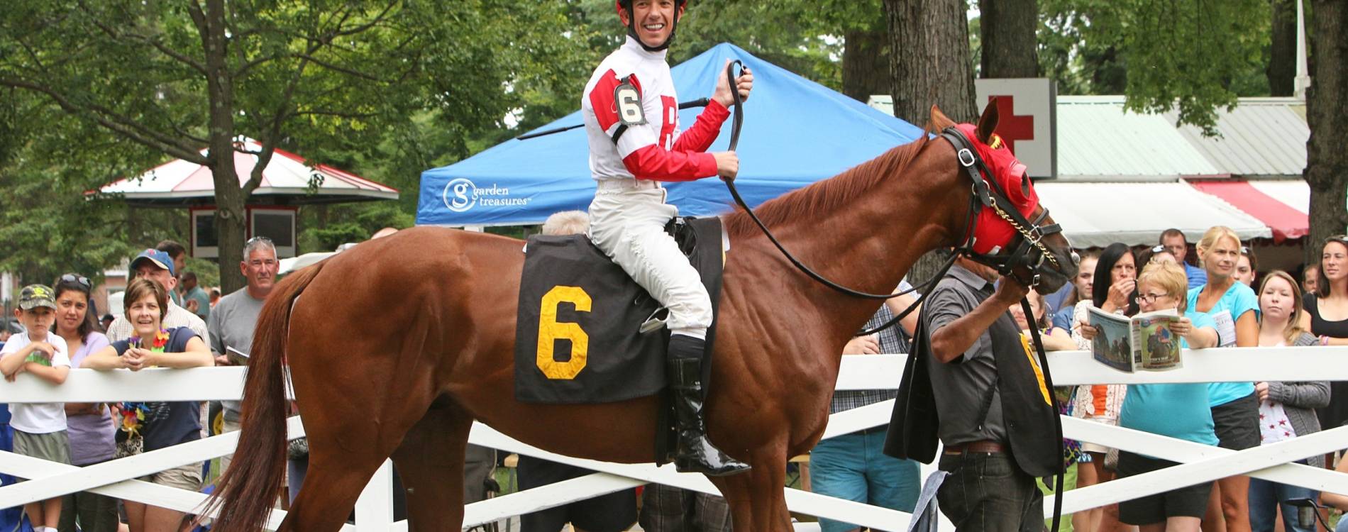 Frankie Dettori in the Parade Ring