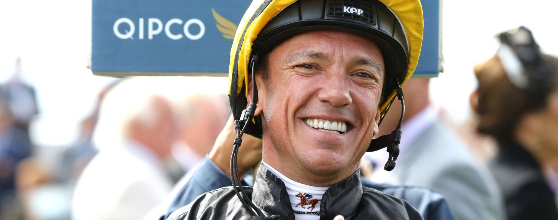 Frankie Dettori smiling at York Racecourse