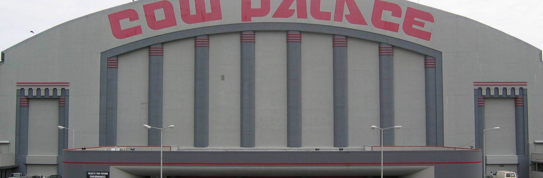 Front exterior of Cow Palace