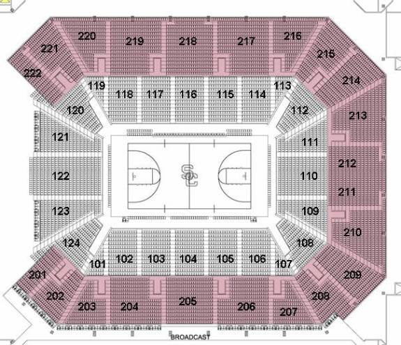 Galen Center Map