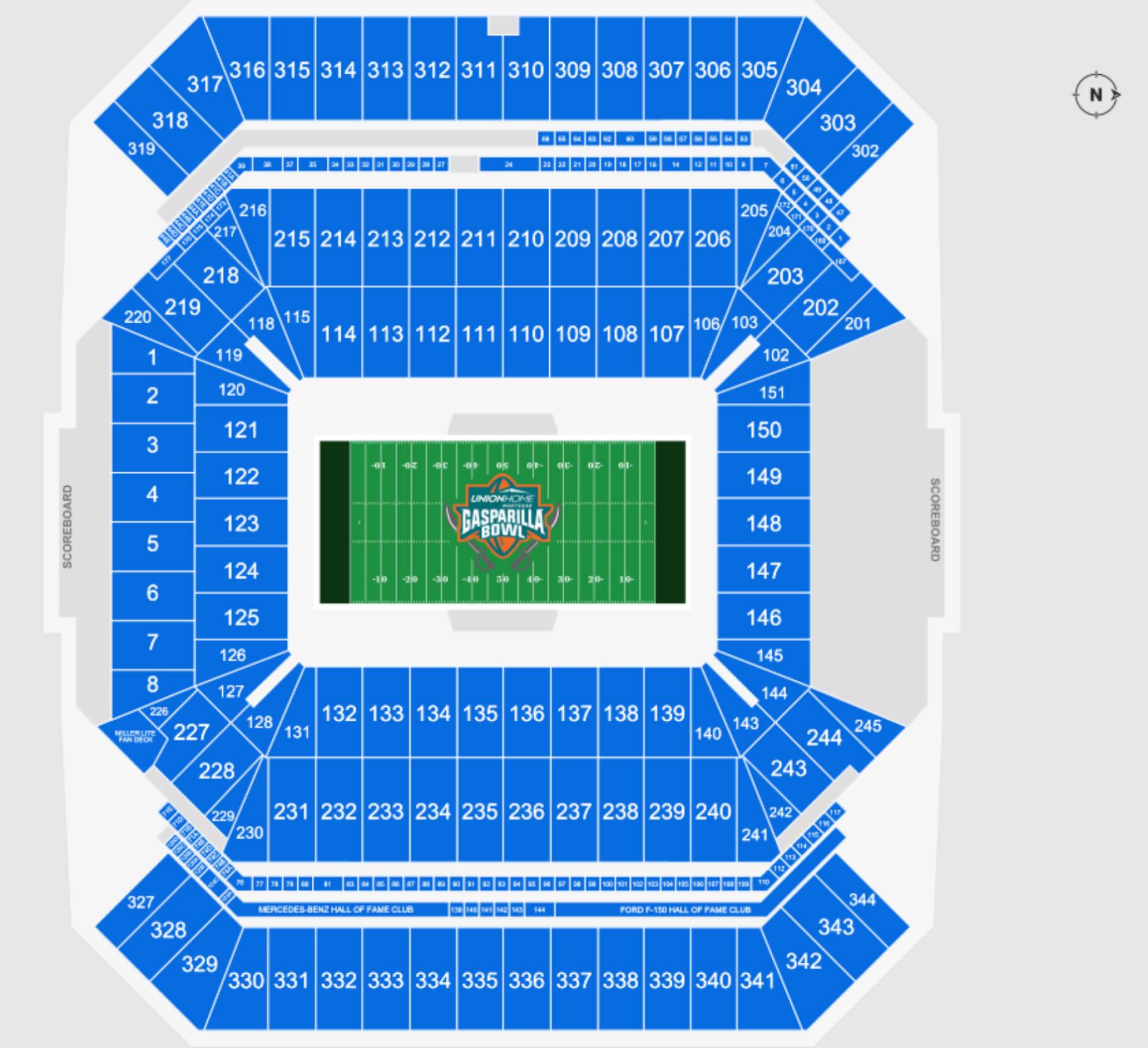 Raymond James Stadium Map