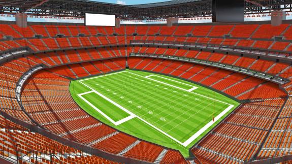 General illustration of upper level seating (does not reflect specific layout of Highmark Stadium)