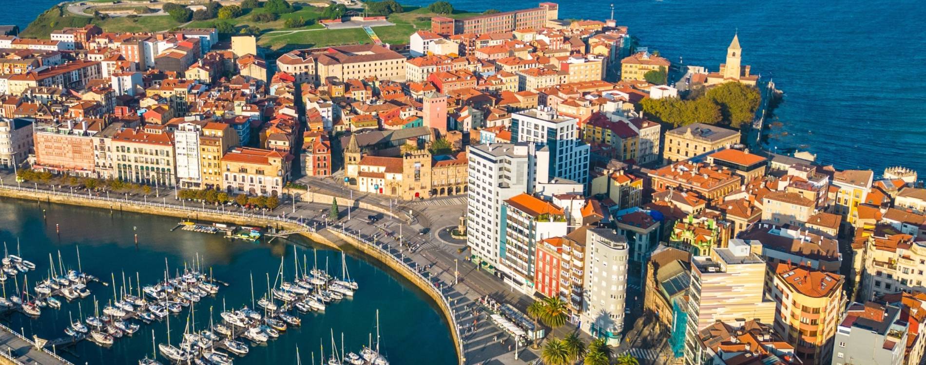 Gijón skyline