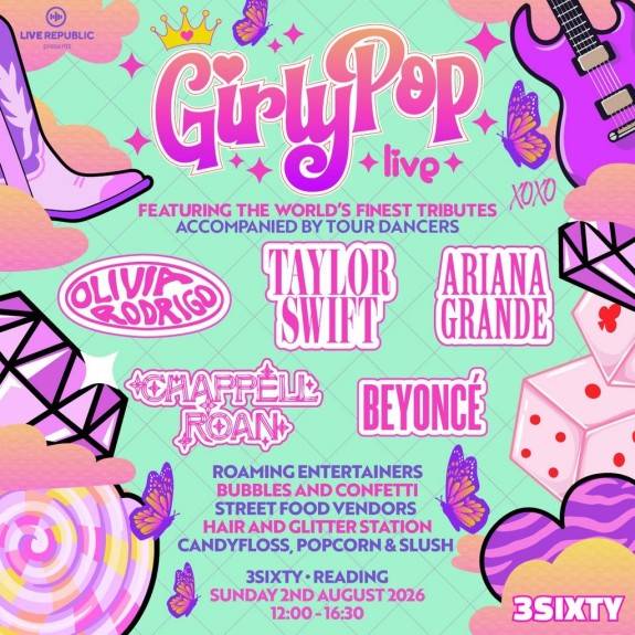 GirlyPop Live | 3Sixty, Reading | 50 TICKETS LEFT
