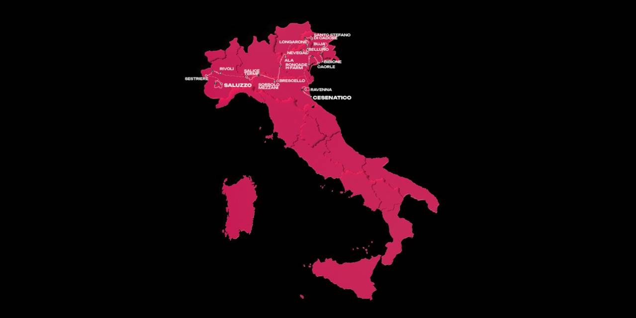 Giro d'Italia Women Route Map