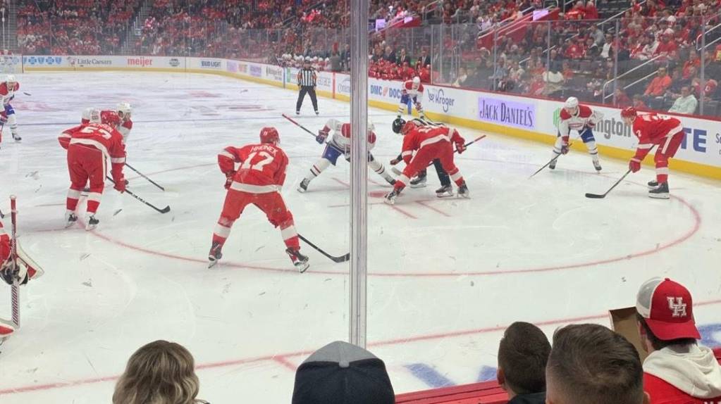 Glass Seats in Section 102 at Little Caesars Arena