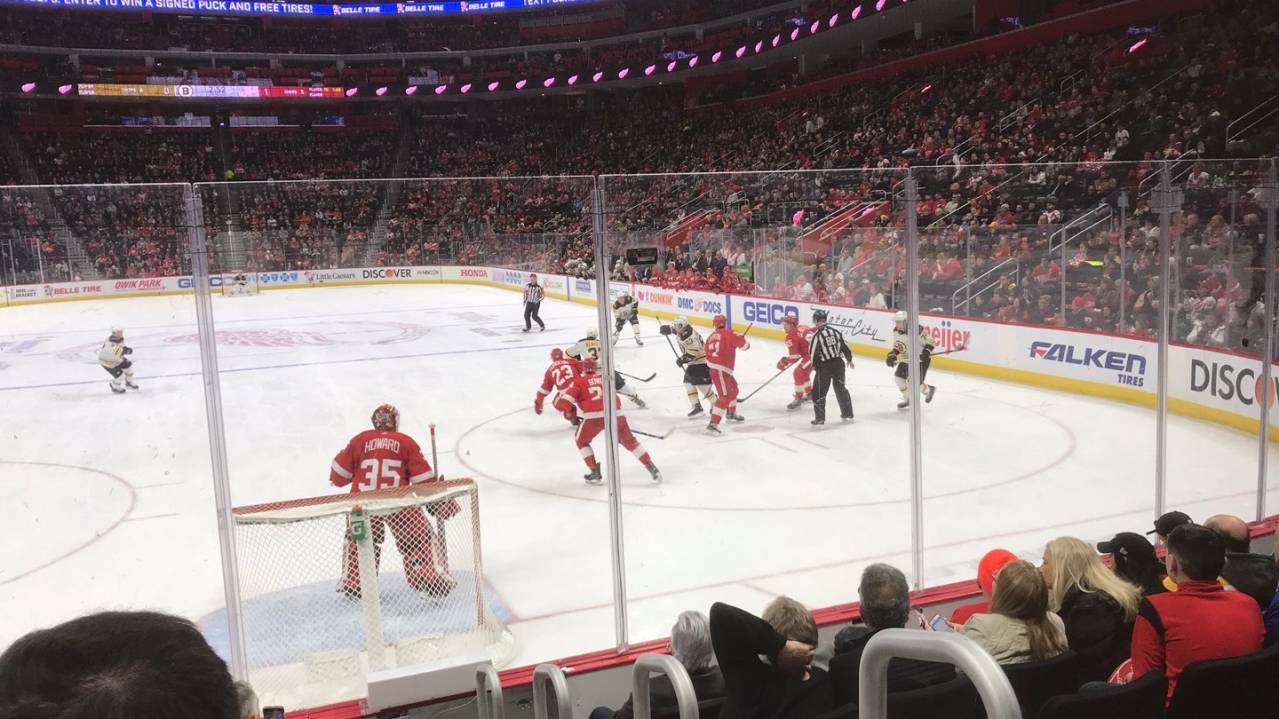 Glass Seats in Section 103 at Little Caesars Arena