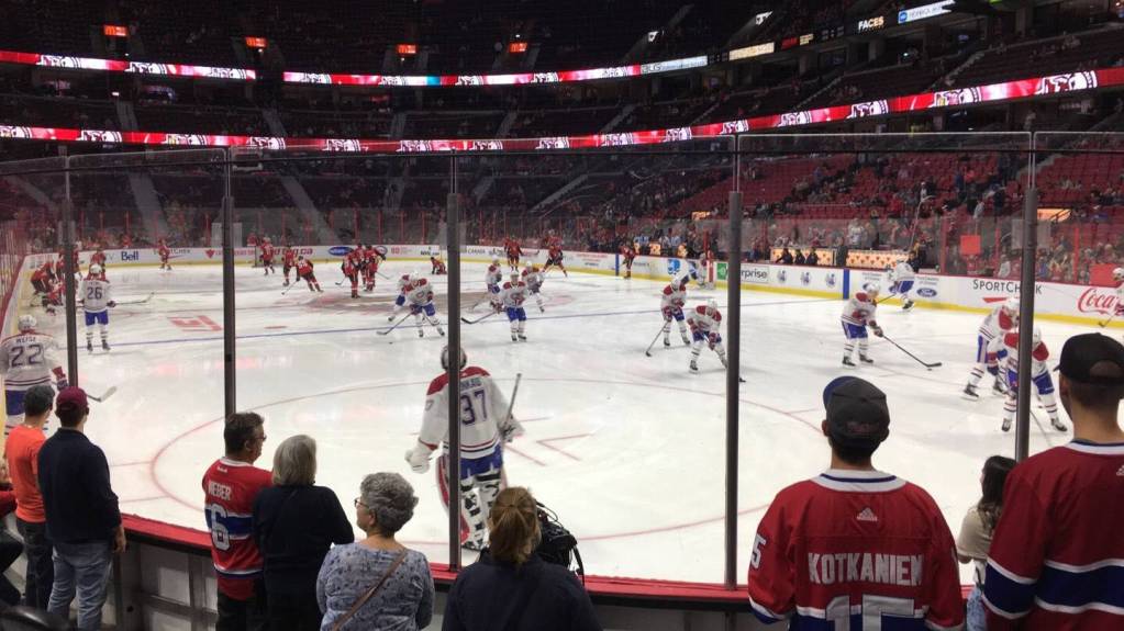 Glass seats in Section 112 at Canadian Tire Centre