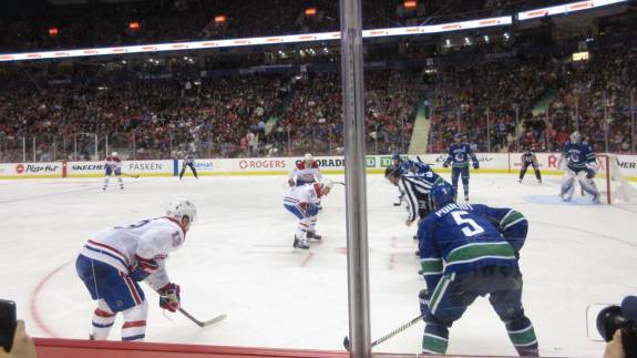 Glass Seats in Section 115 at Rogers Arena