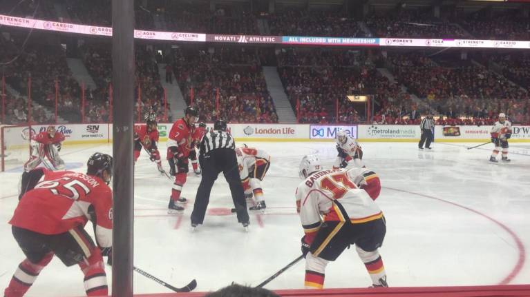 Glass seats in Section 118 at Canadian Tire Centre