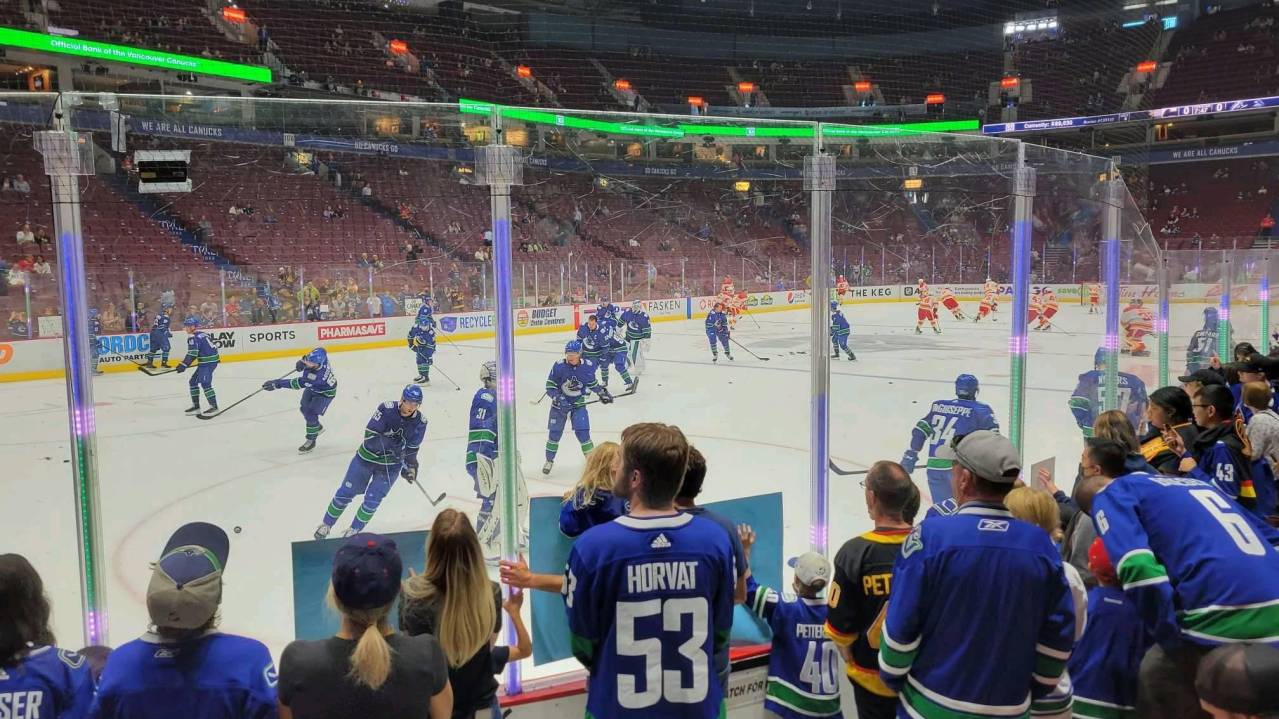 Glass Seats in Section 120 at Rogers Arena
