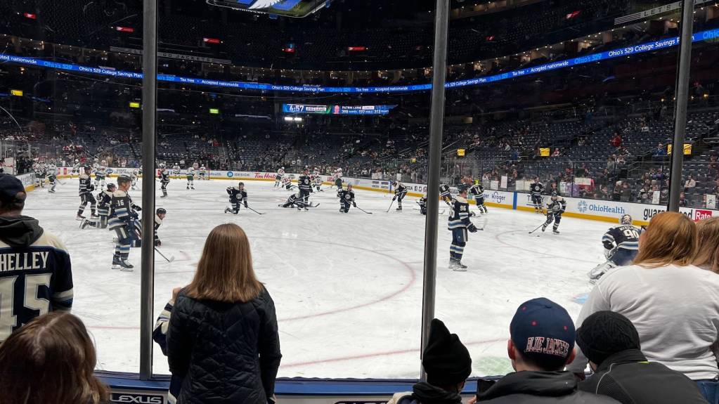 Glass seats in Section 121 at Nationwide Arena