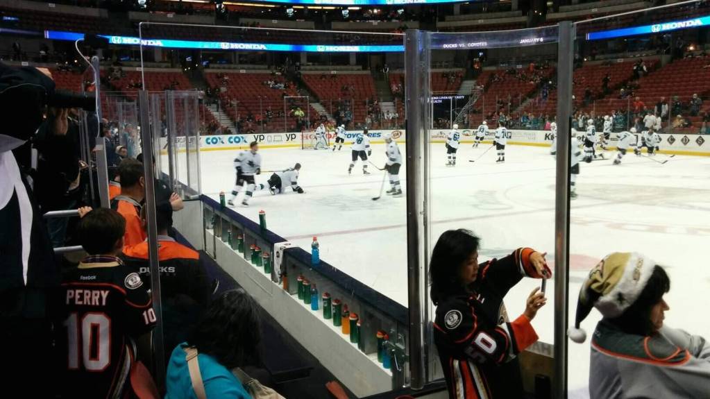 Glass seats in Section 207 at Honda Center