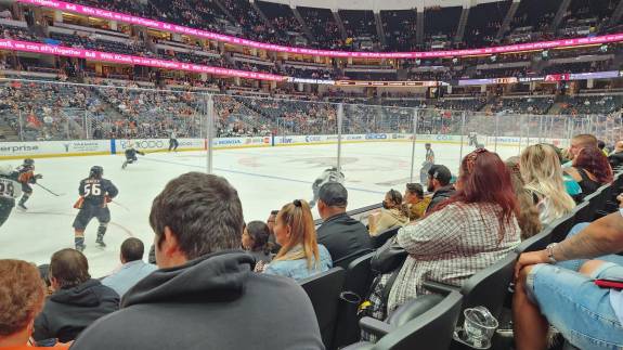 Glass seats in Section 224 at Honda Center