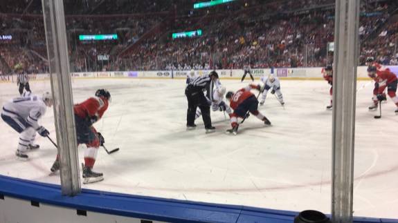 Glass Section 114 Second Row at FLA Live Arena