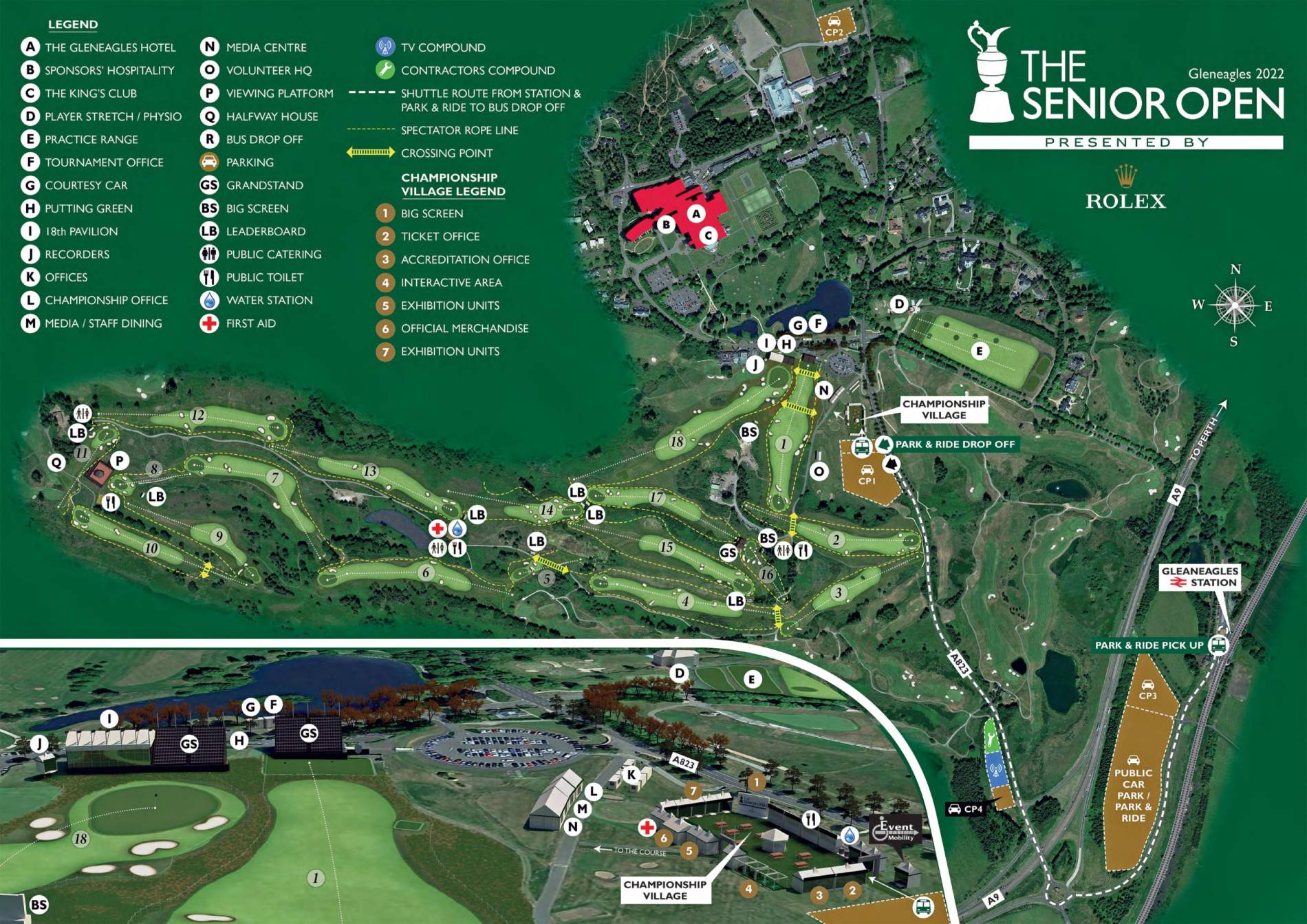 Gleneagles Hotel Map
