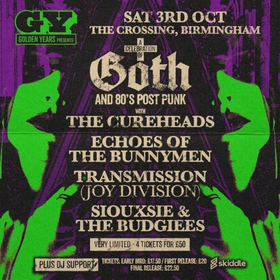 Golden Years: Goth & Post-Punk Special with The Cureheads & more